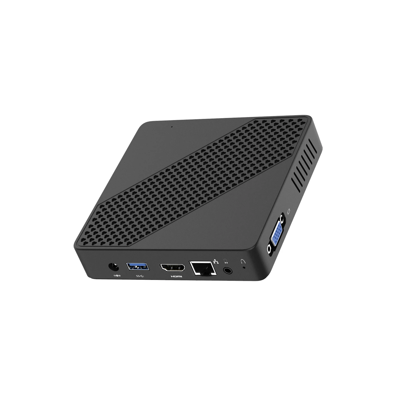 MINISFORUM-Mini PC Intel Celeron N4000, eMMC, RTS, SSD, WOL, RTC, fanless, 4K, boîtier pour ordinateur gamer