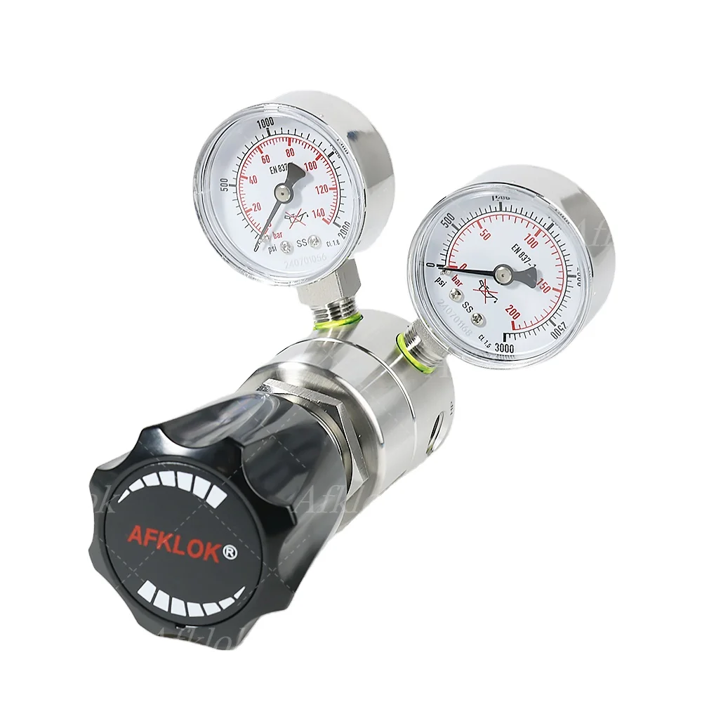 

WR41 Wide-Range 4500PSI 6000PSI High Pressure Single-Stage Piston Nitrogen Pressure Regulator for Semiconductor Pharmaceutical