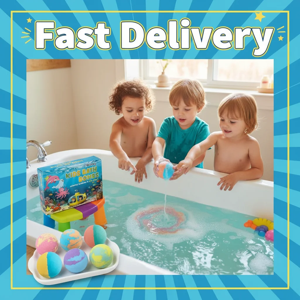 1/2 Sets Kids Colorful Bath Fizzies, Color Fizzy Spa Balls Gift Set for Kids Bathtub Fun Relaxing Holiday Gift Toys for Kids