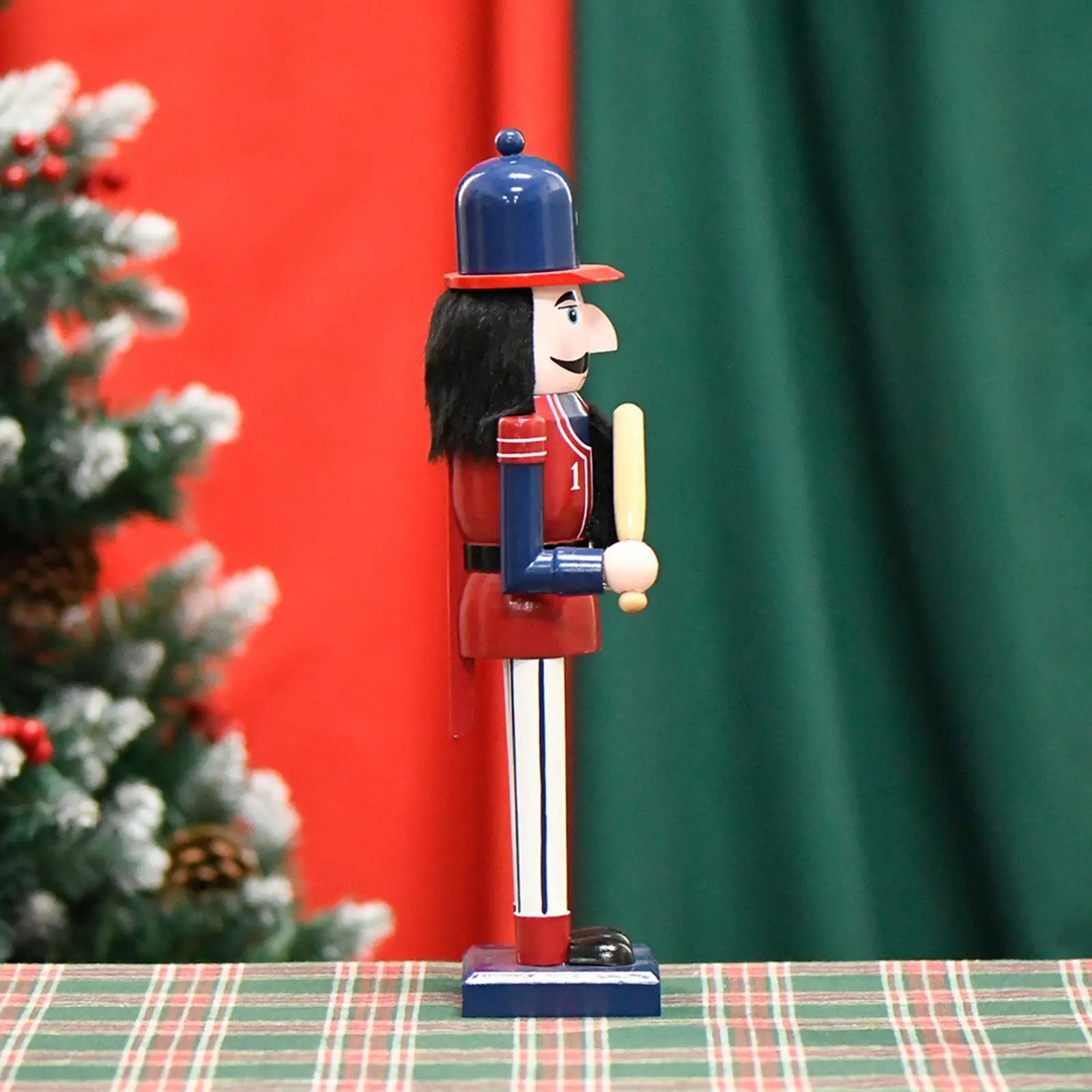 Nutcracker Figurine Standing Christmas Decor for Mantel Festival Fireplace