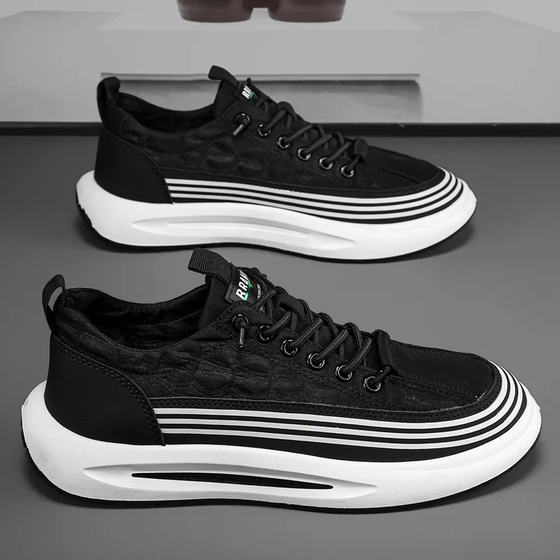 

Новая мужская удобная спортивная обувь на лето 2025 года для подростков, дышащая повседневная обувь из ледяной шелковой ткани