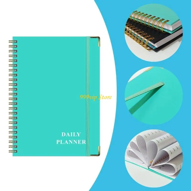 C90C Coil-binding Weekly Planner Daily Journal Notebook for Weekly Plans Task