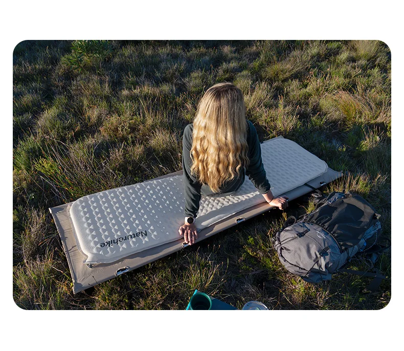 Naturehike Luftmatratze, ultraleicht, zusammenklappbar, schnell selbstaufblasend, aufblasbares Bett, tragbare Schwammmatte, Camping-aufblasbare Matratze – Detail 16