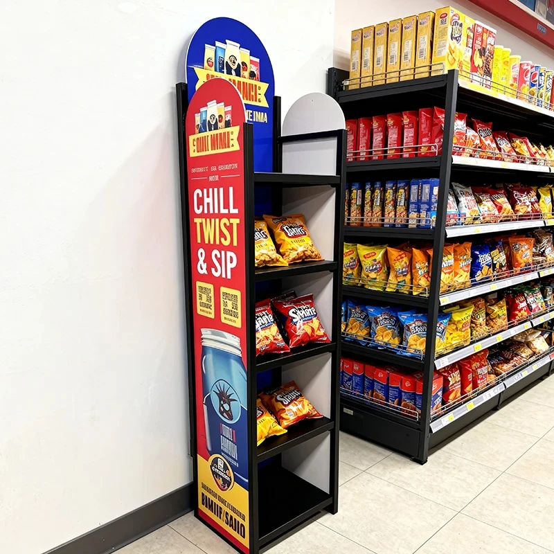 custom.Custom Black Adjustable Replaceable Foam Board Metal Supermarket Mesh Universal Retail Display Display Stand