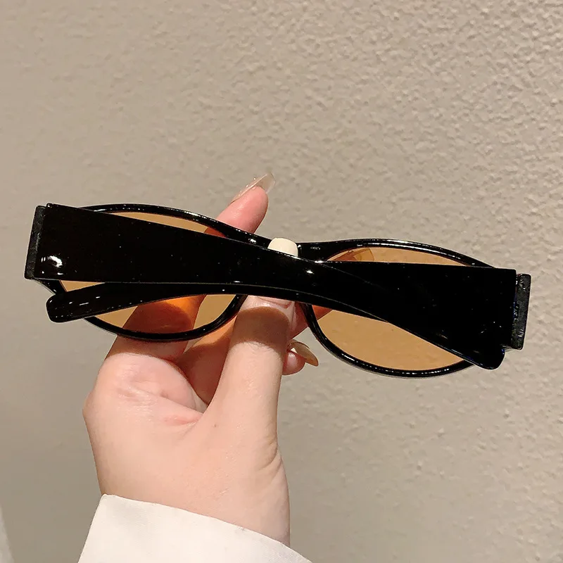 Luxury Brand Designer Vintage Oval Sunglasses Women For Men 2024 Sun Glasses Trendy Punk Popular Sexy Ladies Outdoor Eyeglasses