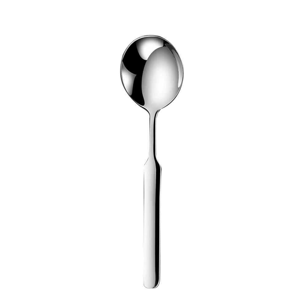 

Stainless Steel Soup Coffee Spoon Dessert Spoon Smooth Safe Premium Material Ergonomic Handle Long Use Easy Clean High Grade