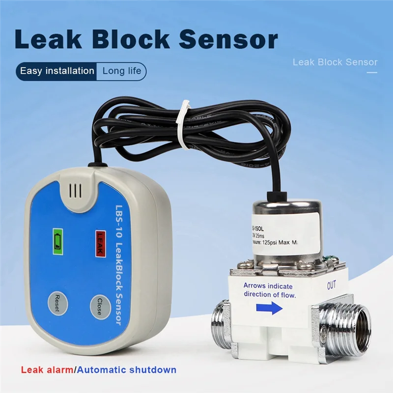 

N93R Leakage Detector Water Purifier HM Leakage Alarm With Protection Valve Water Pipe Leakage Detector Automatic Shutdown