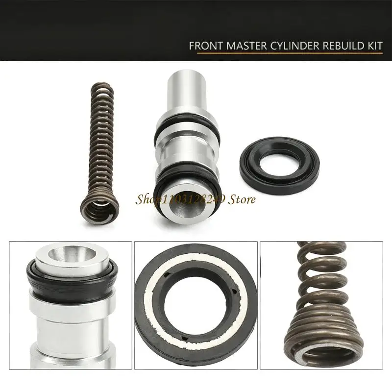 N5KD Measured Motorcycle Brake Rebuild for Front Brake Cylinder Maintenance, 4 Piece Internal Replacement Parts Set for