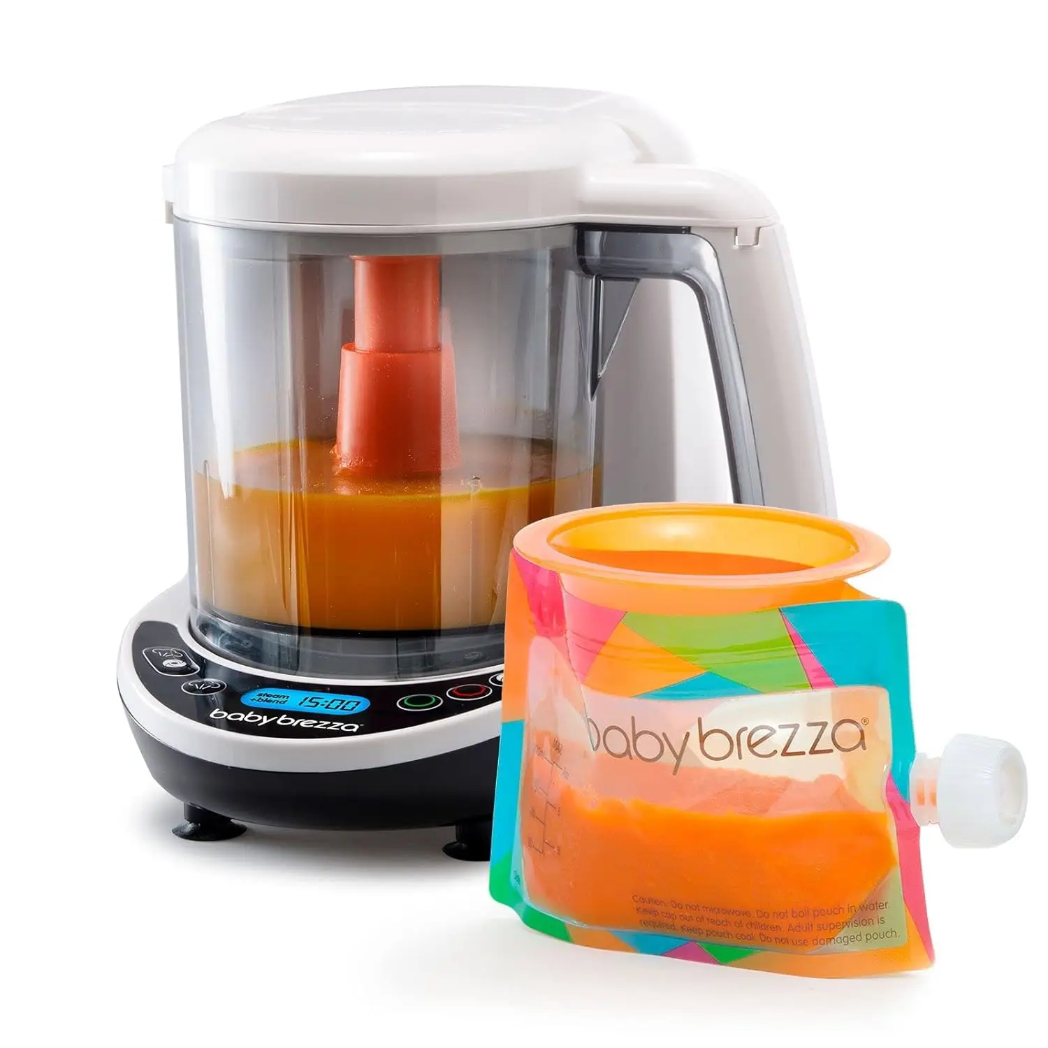 One Step Baby Food Maker Deluxe – Auto shut Off, Dishwasher Safe Cooker and Blender to Steam + Puree Organic Food for Infants