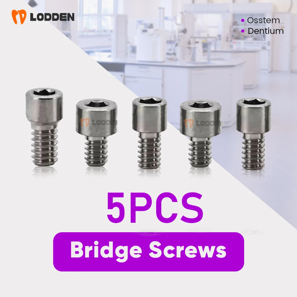 5Pcs Dental Bridge Screws MultiUnit Material Materials for Osstem/Megagen/Dentium/ITI/Anthogyr/Neo Biotech