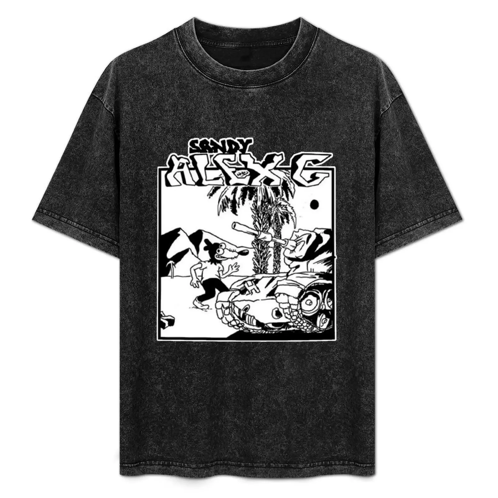 

(Sandy) Alex G Survivor Logo T-Shirt summer top sublime sweat cotton graphic tees mens workout shirts