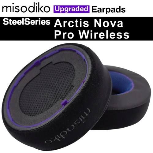 Imagen 1 del producto Misodiko Reemplazo de almohadillas mejoradas para auriculares inalámbricos SteelSeries Arctis Nova Pro