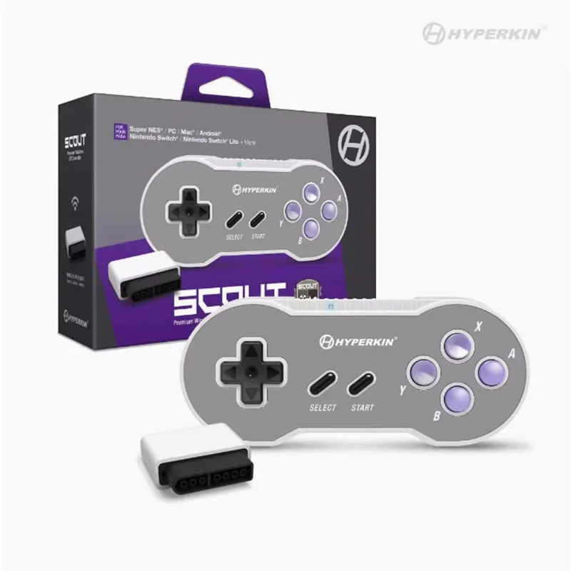 

Hyperkin Scout wireless Bluetooth controller compatible with SFC controller interface Switch PC Mac