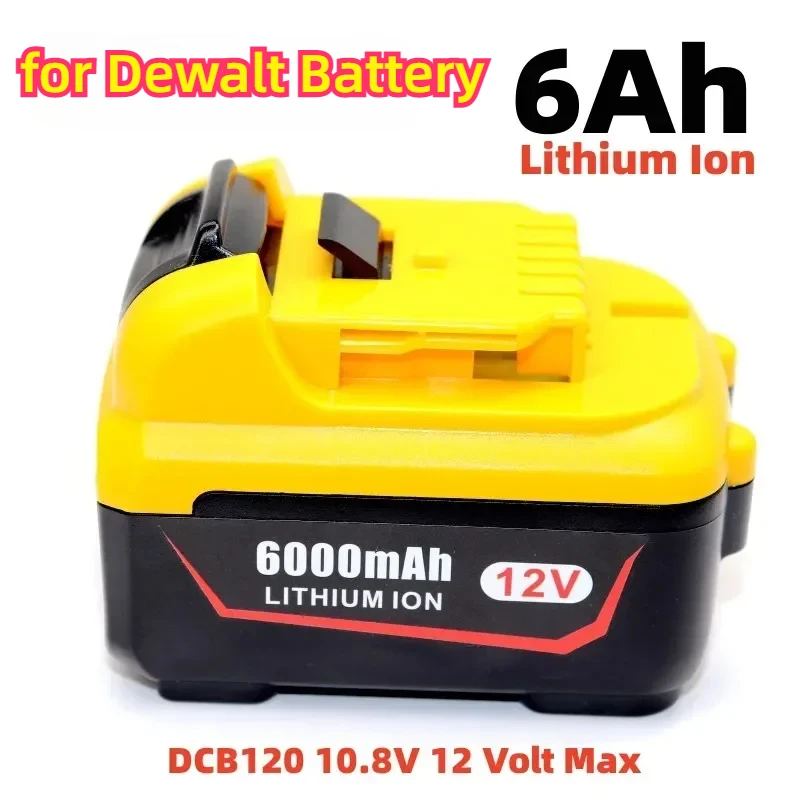 

6.0Ah Replacement for Dewalt DCB120 Lithium-ion Batteries 12V 3Ah Battery DCB123 DCB125 DCB124 DCB122 DCD710 Power Tools Battery