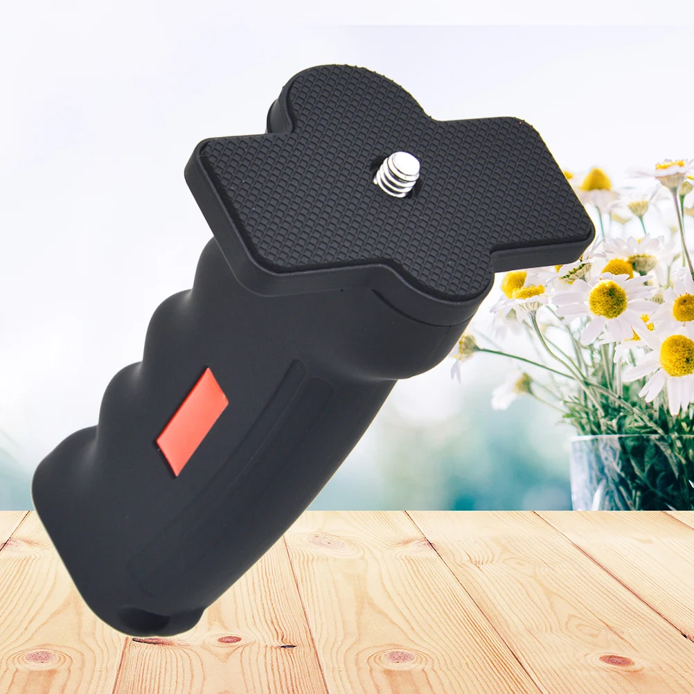 

Handheld Tripod Grip With Wide Rubber Platform For Camera Smartphone Dslr 1/4 Screw Mount Compatible Galaxy