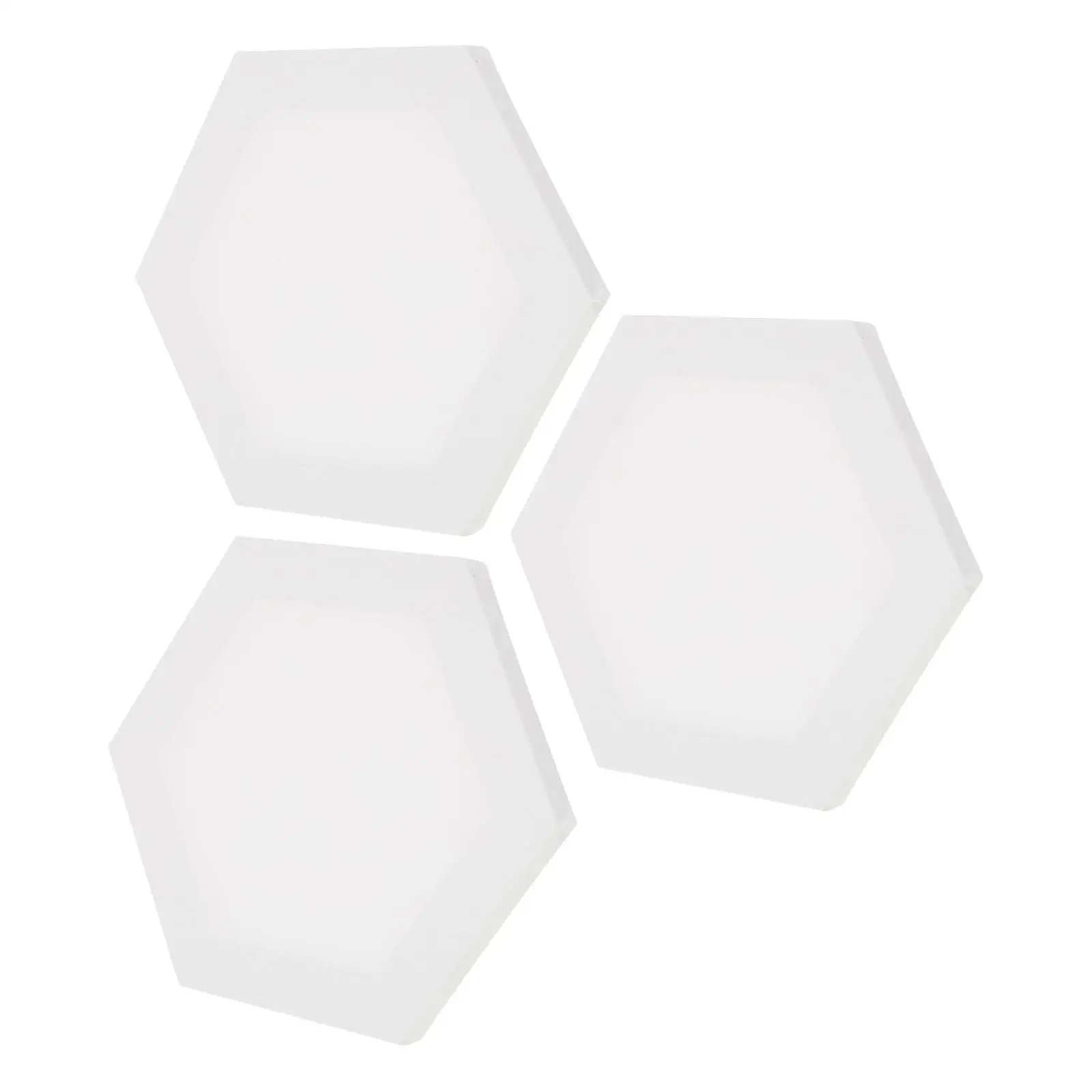 

3 Pcs White Cotton Kids Drawing Board Oil Painting Frames Artist Stretched Canvas Blank Panels Lightweight Compact Size
