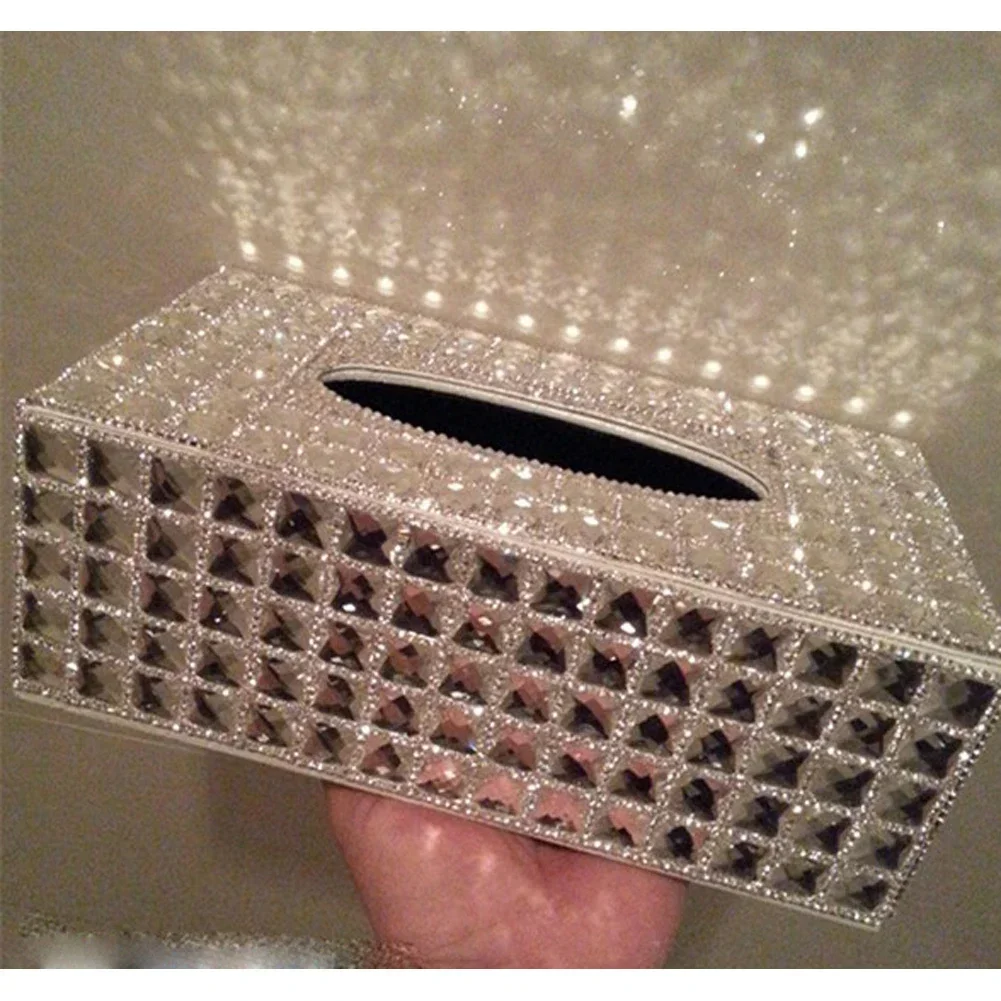 

Bling Room Desktop Tissue Box Pen Holder Paper Dispenser Bathroom Home Car Accessories
