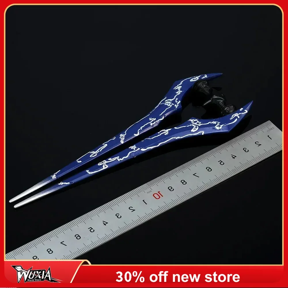 18cm Melee Energy Sword War Game Weapon Model Plasma Sword Peripheral Alloy Metal Weapon Model Samurai Sword Gifts Toys for Boys