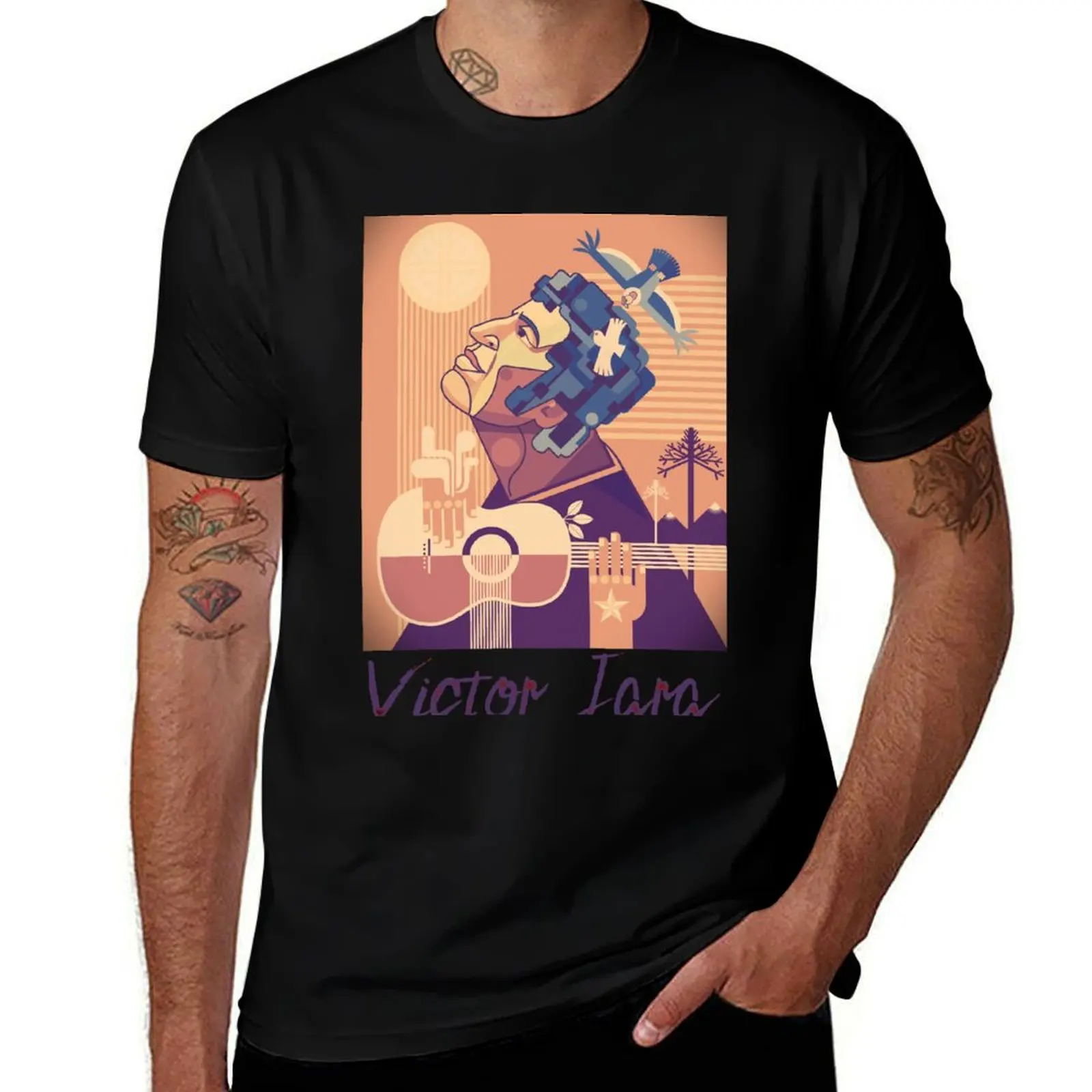 Victor Jara Art variation #2 T-Shirt Anti-Pilling Casual T-Shirt