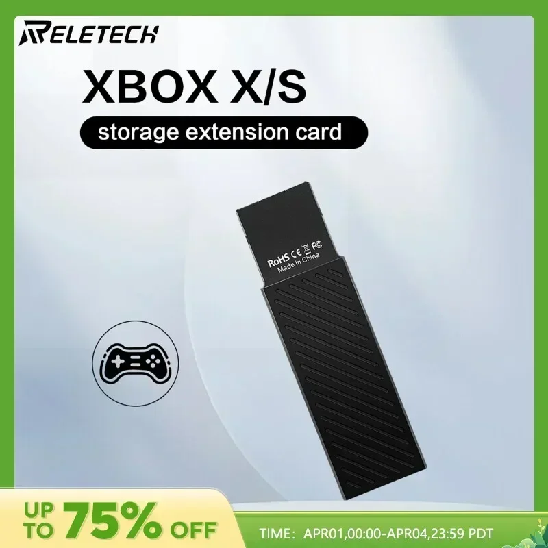 Reletech Xbox External Storage Expansion Card For Xbox Series X|S 1TB 2TB Solid State Drive,NVME PCIe Gen 4 SSD for Xbox S/X