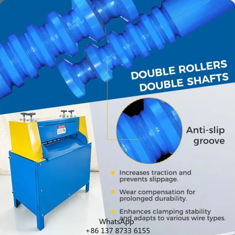 Industrial Automatic Cable Stripping & Cutting Machine 1-72mm Scrap Copper Wire Stripper Armored Cable Available High Efficiency