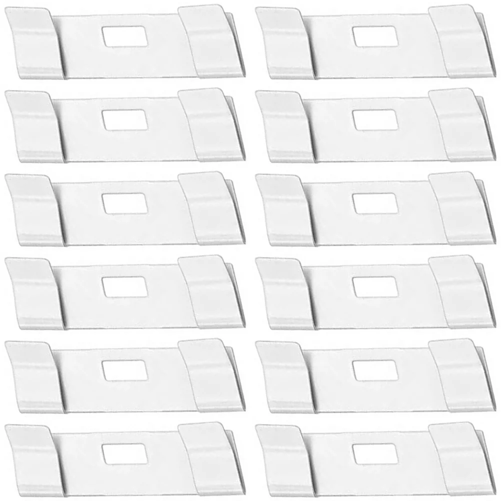 

12 White Metal Curtain Accessories Vertical Blind Repair Tabs Material Suitable Most Sizes Window Blinds Replacement