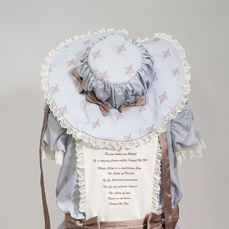 MAGOGO Cute Women Lolita Bonnet Vintage Victorian Bow Lace Hats Lolita Cosplay Accessories