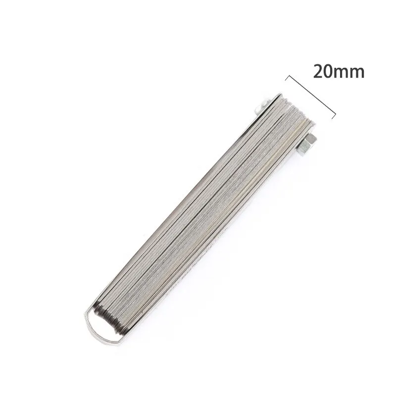 89A32 Feeler Gauge Portable Durable Various Specifications Arc Stainless Steel Feeler Gauge Gap Gauge Rangefinder 1pc