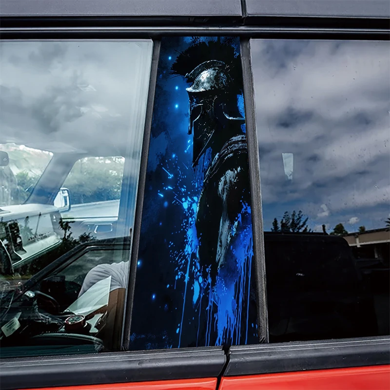 

2 шт. глянцевой защитной полиэтиленовой пленки Spartan Warrior для центральных стекол автомобиля