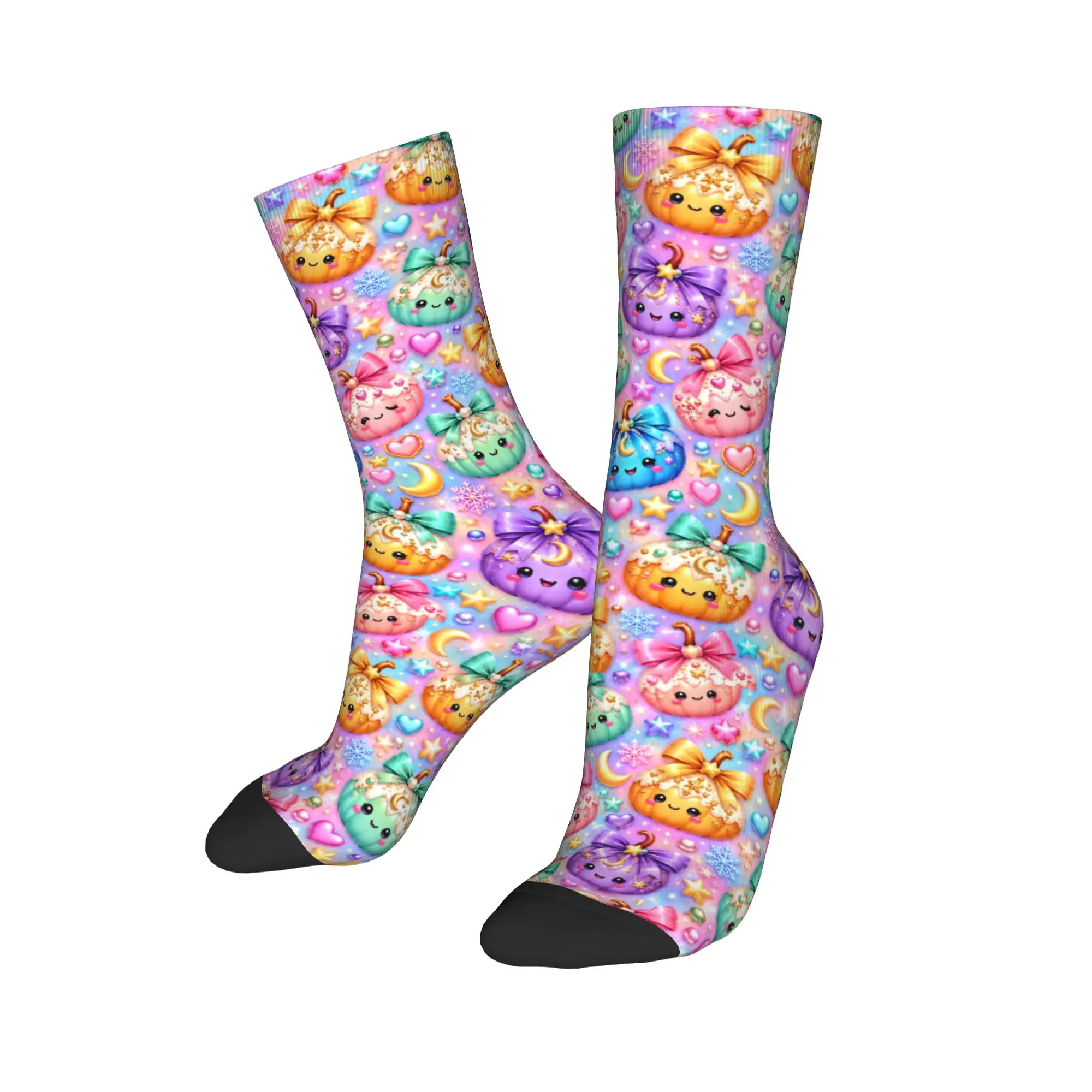 Sweet Halloween Pumpkin Dress Socks  Casual Stockings Spring Non-Slip Men Socks High Quality Pattern Outdoor Socks