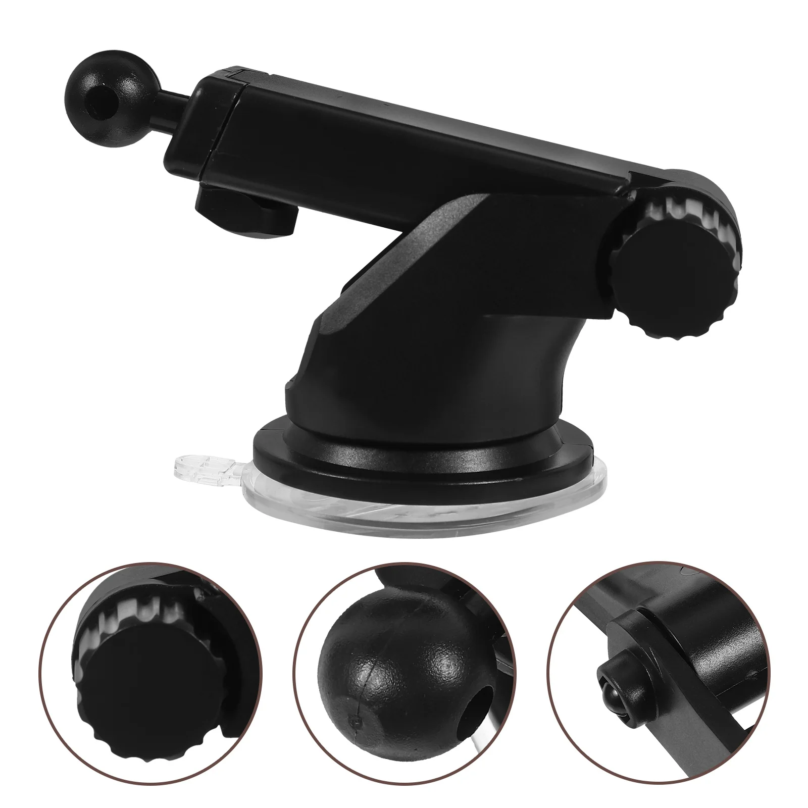 

Car Phone Mount Mobile Holder Suction Cup Accessories Stand Black Plastic Camera