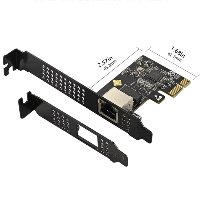 Tarjeta red inalámbrica 5000Mbps, adaptadores PCIE a RJ45, tarjeta controladora Ethernet 5Gbps para Win7/8/10/11