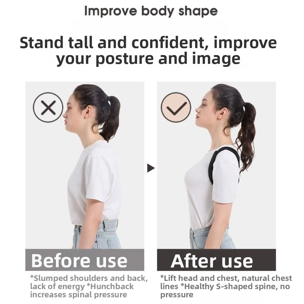 Adjustable Posture Corrector Invisible Comfortable Back Corrector Belt Elastic Breathable Spine Support Brace