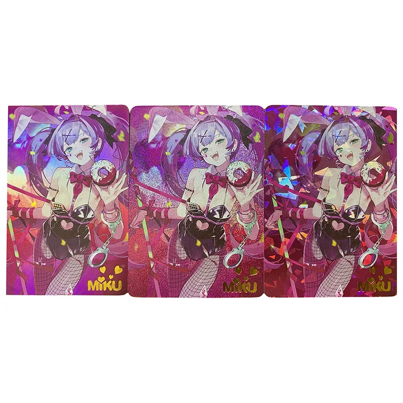 Anime diosa historia DIY ACG Furina Hancock Tokisaki Kurumi Hatsune Miku juguetes para niños colección tarjetas láser regalo de cumpleaños