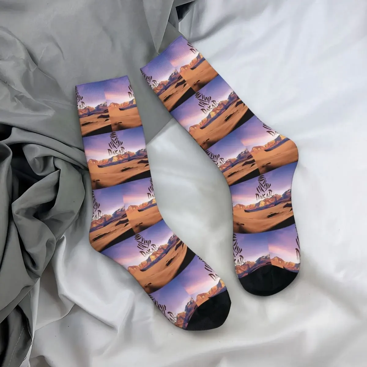 

All Seasons Crew Stockings Dakar Rally Socks Fashion Long Socks for Men Women Valentine's Day Gifts