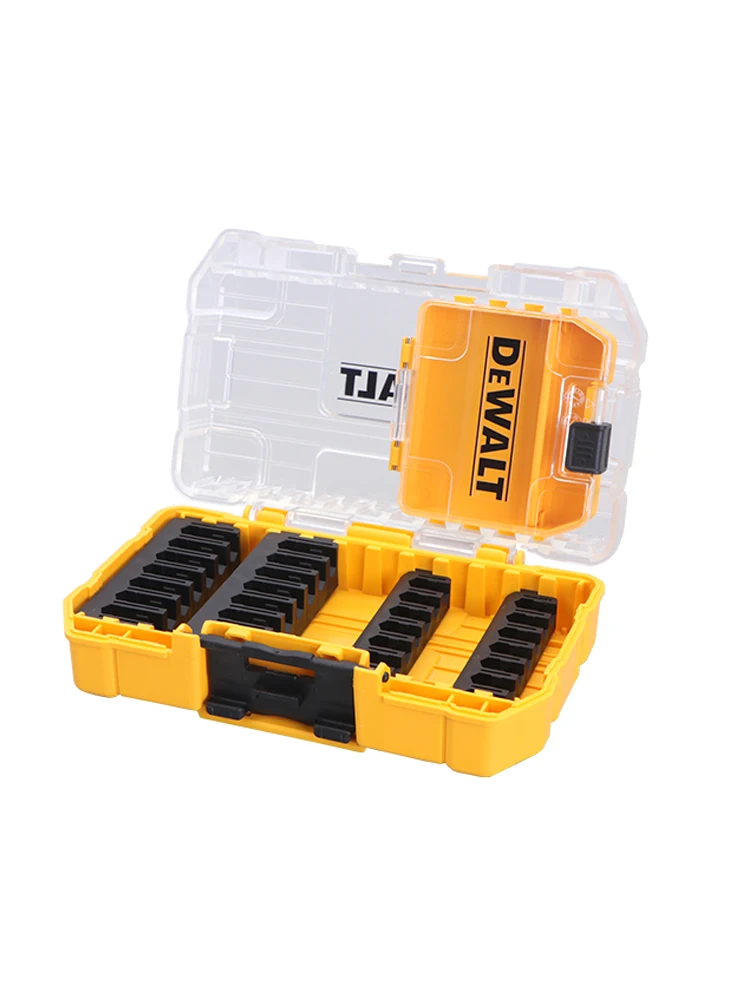 Imagem -03 - Dewalt Dt70801 Original Resistente Case de Armazenamento Tampa Transparente Bandeja Removível Empilhamento Parafusos de Armazenamento Bits Acessório Titular