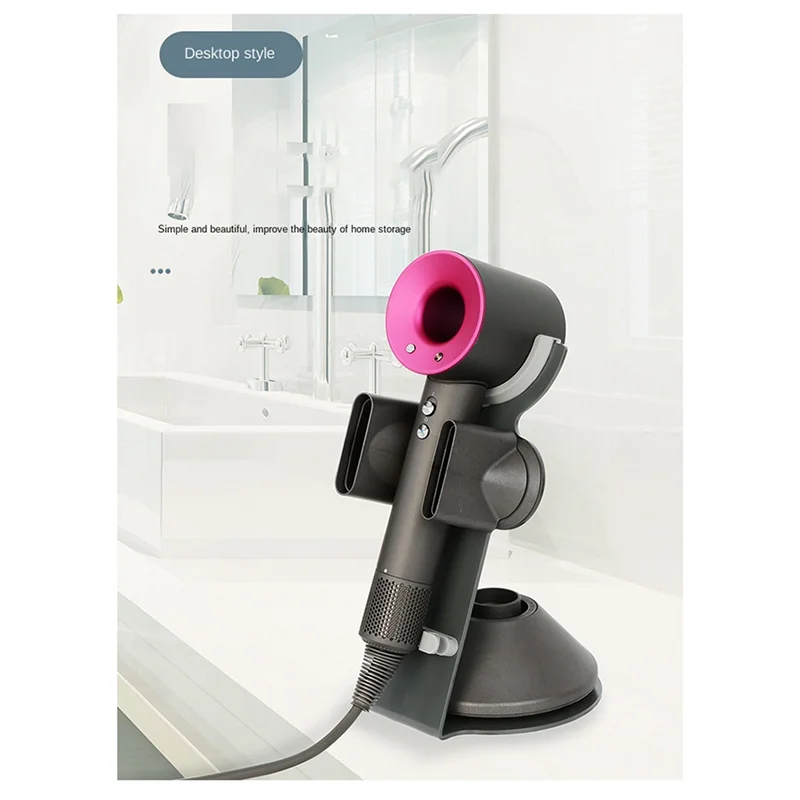 A84G-For Laifen Hair Dryer Stand Vertical Bathroom Anti-Scratch Hair Dryer Storage Shelf