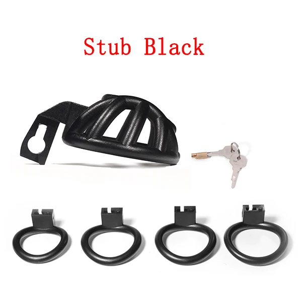 Hot Sale Cobra Male Chastity Cage Negative/Micro/Stub Cock Lock With 4 Penis Rings Chastity Belt BDSM Sex Toys For Men Gay Sissy