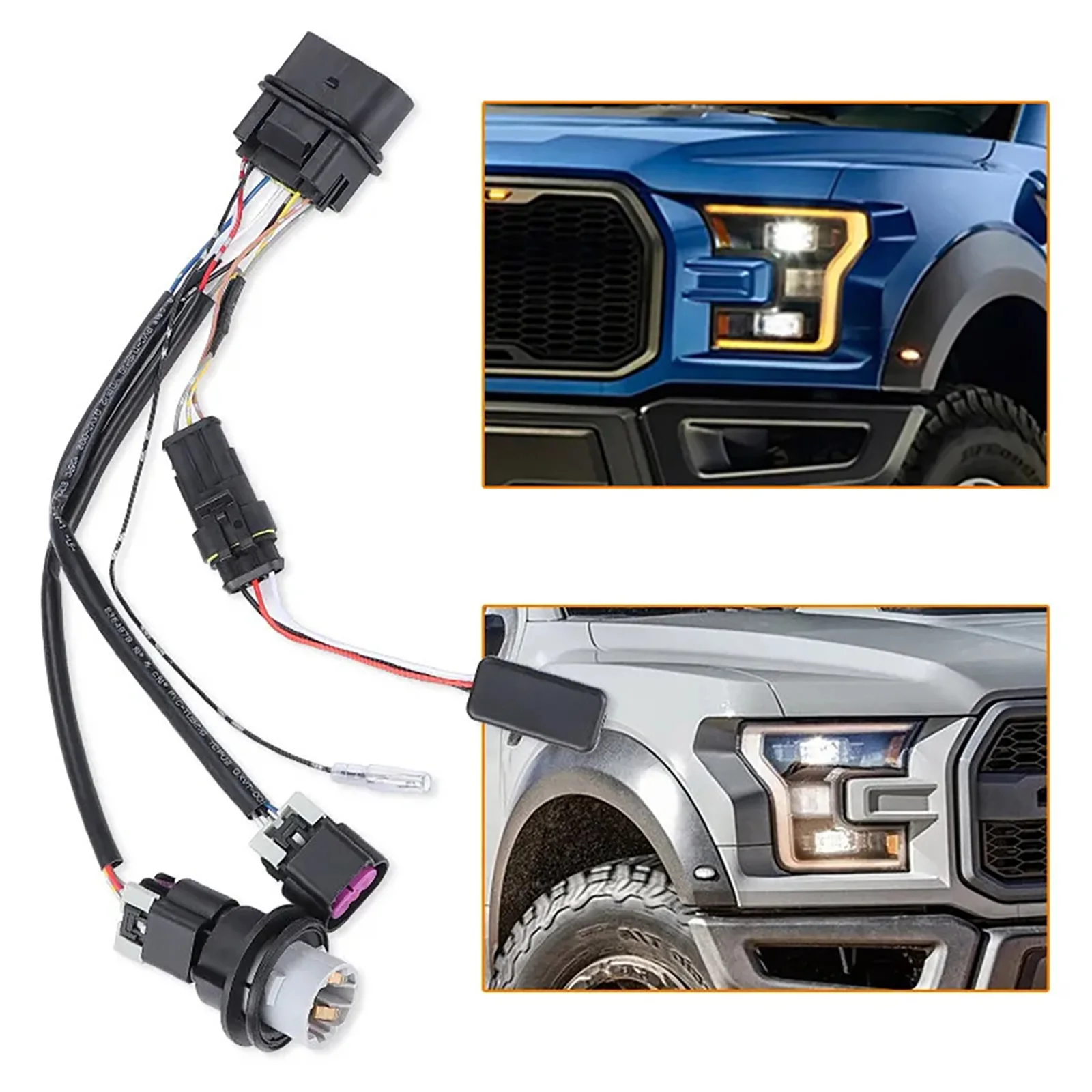 

OEM 810003 Headlight Conversion Wiring Harness Kit for 2013-2018 Dodge Ram 1500 2500 3500 Car Accessories