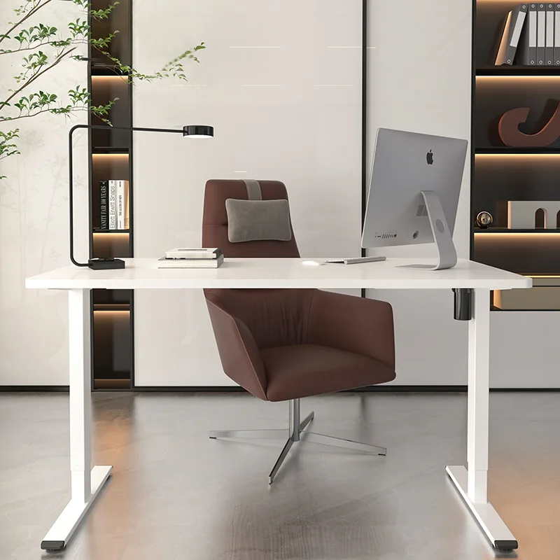 

Intelligent electric lifting table white-collar office computer manager writing