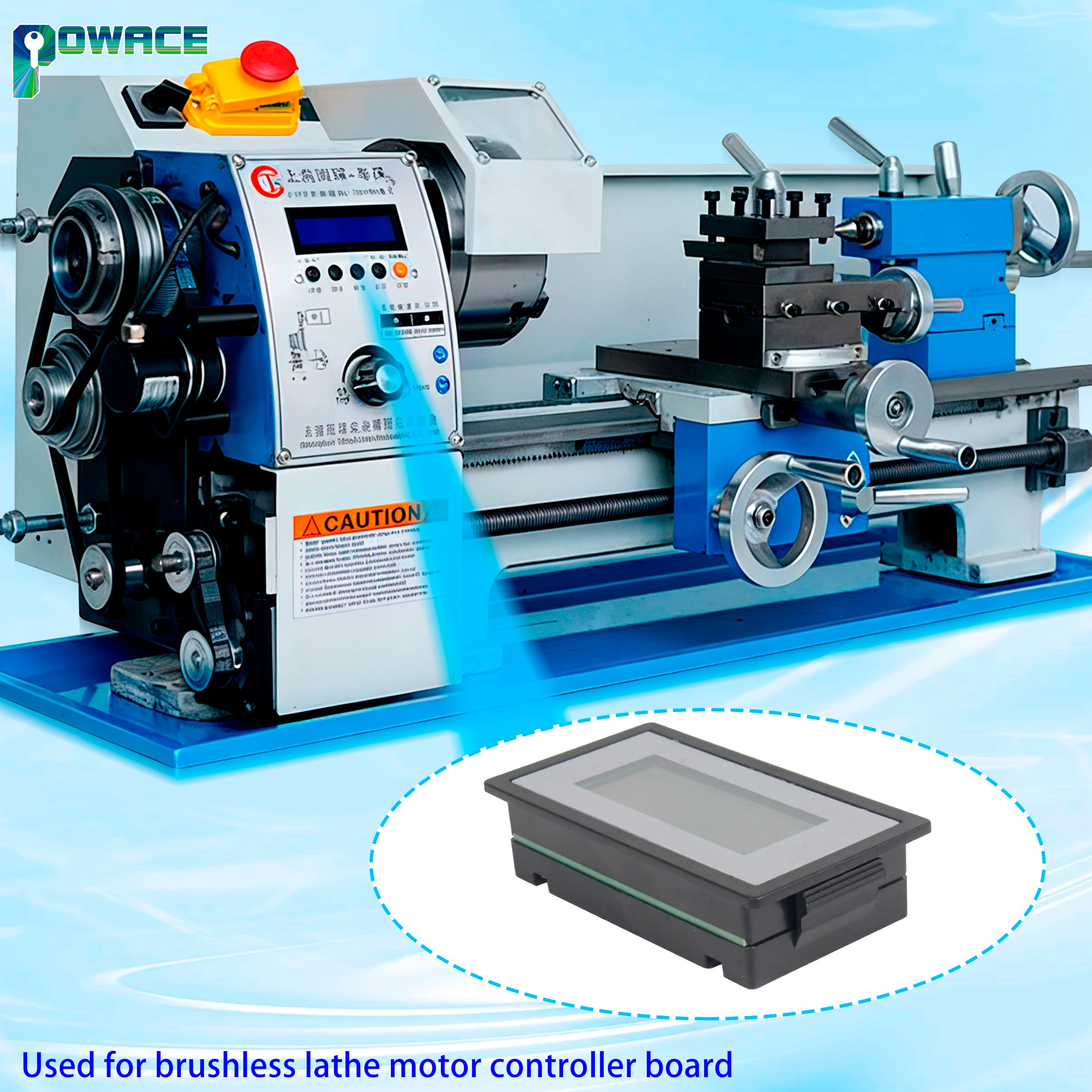 Digital Spindle Speed Readout Display Table For WM-210V MX-210V Lathe Brushless DC motor