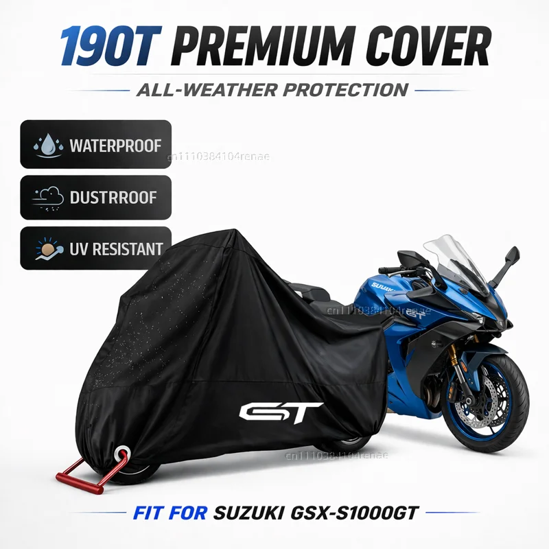 For SUZUKI GSX-S1000GT GSXSGT GSXS-GT GSXS1000GT GSX-S 190T Motorcycle Cover Waterproof Dustproof UV Protection All Season