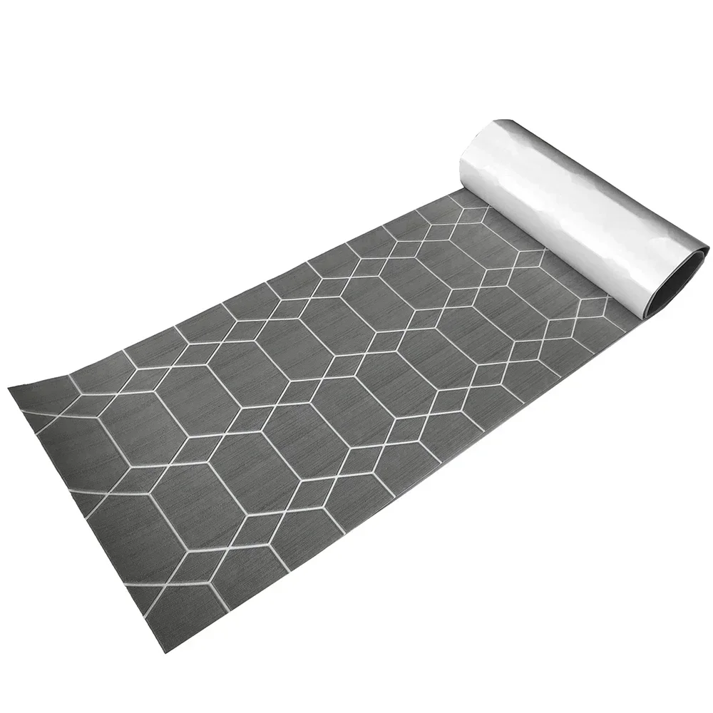 2400x550x5mm EVA Foam Vloer Pad voor Jacht Boot Accessoire Zelfklevende antislipmat Voertuig Pad Hexagon Faux Teak dekblad mat