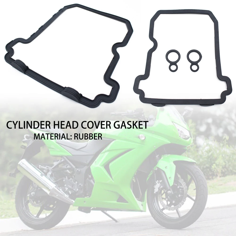 11061 0282 Cylinder Head Cover Gasket For Kawasaki EX250 Ninja 250 2008 2009 2010 2011 2012 EX300 Ninja 300 2013 2014 15 16 2017