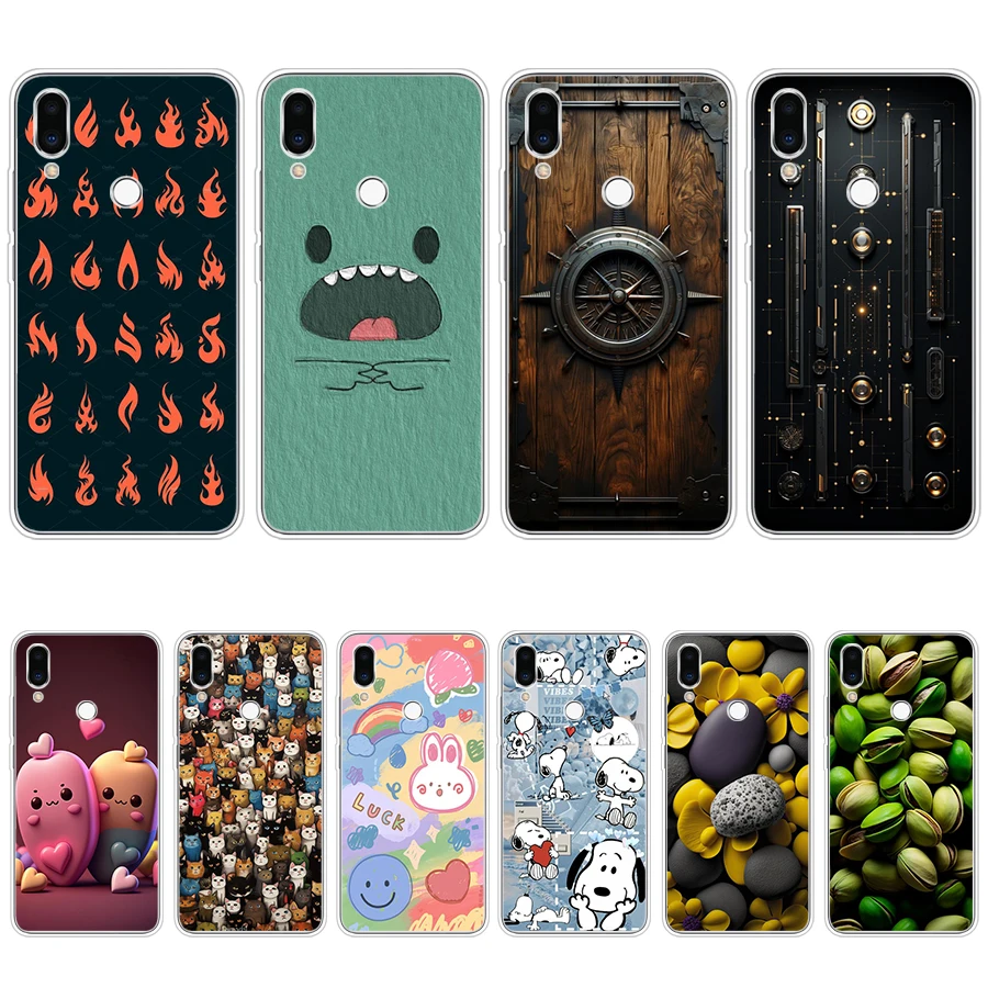 Meizu Note 9 용 휴대폰 케이스, 다채로운 노래, 부드러운 실리콘 Tpu 커버, S4