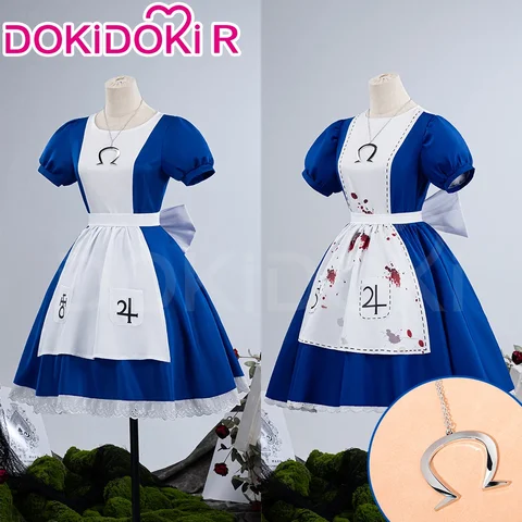 Косплей костюм Алиса из игры Alice Madness Returns, женский, плюс размер