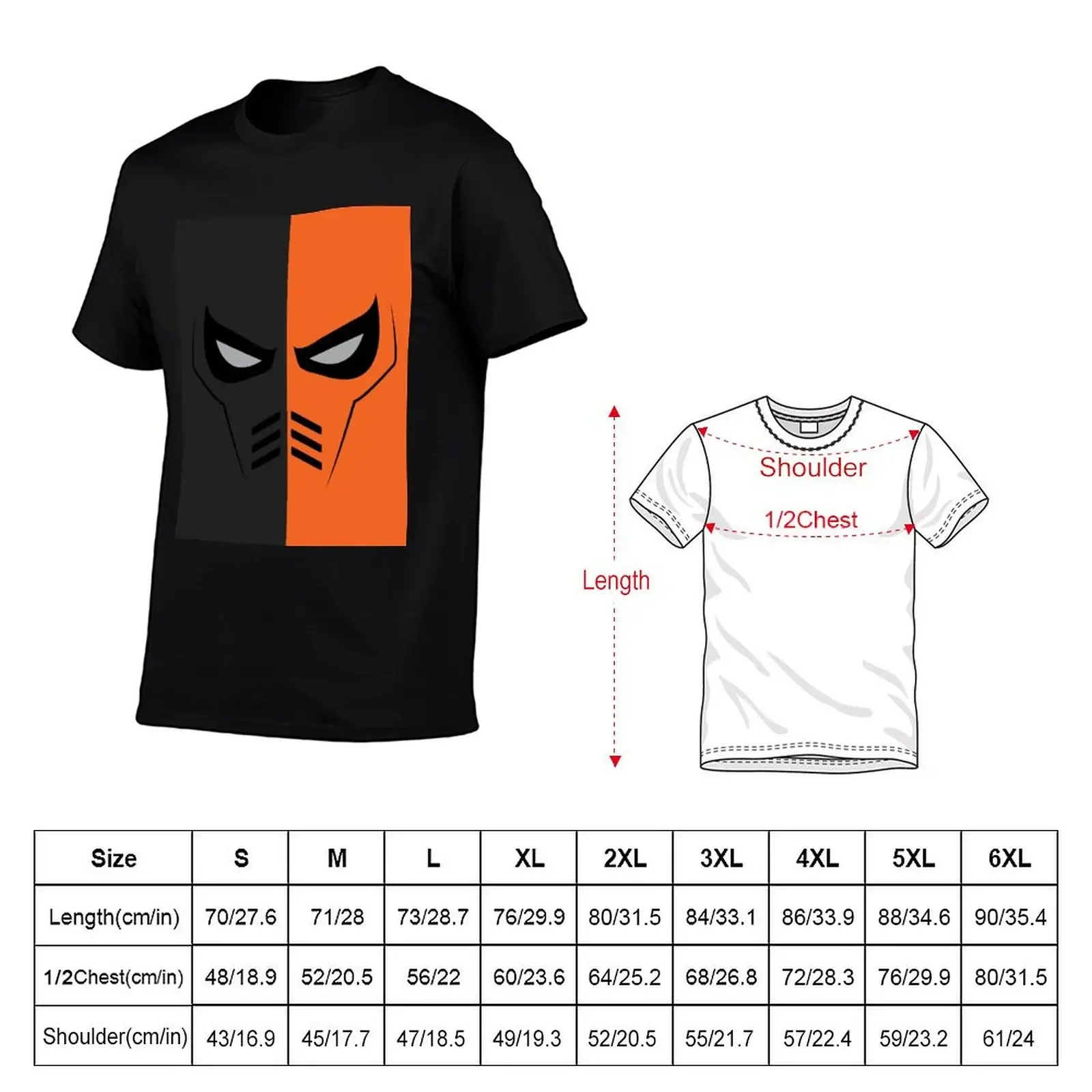 Deathstroke Mask T-Shirt oversizeds vintage t shirts mens workout shirts