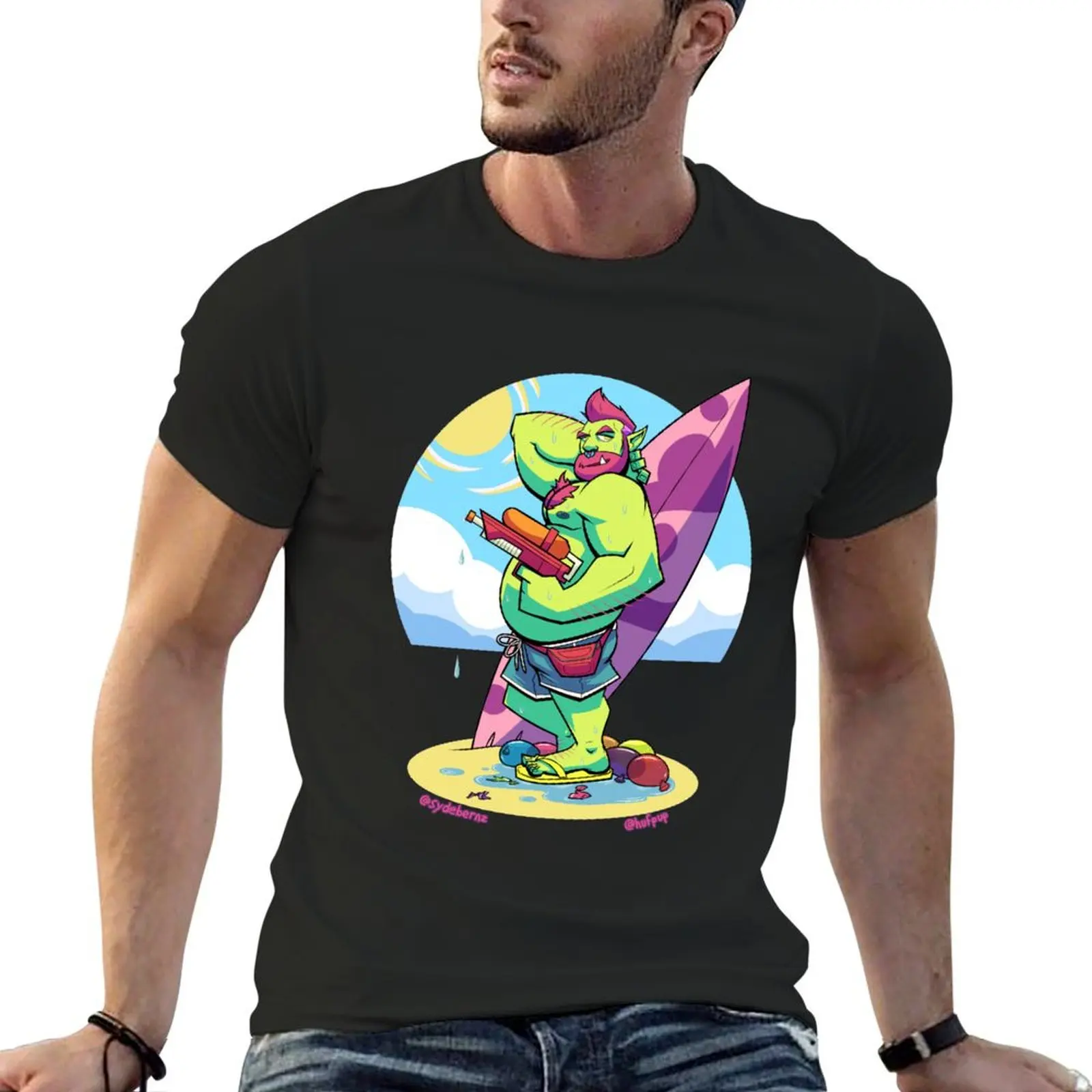 Hot Orc Summer T-Shirt heavyweights anime tshirt tees anime shirts men