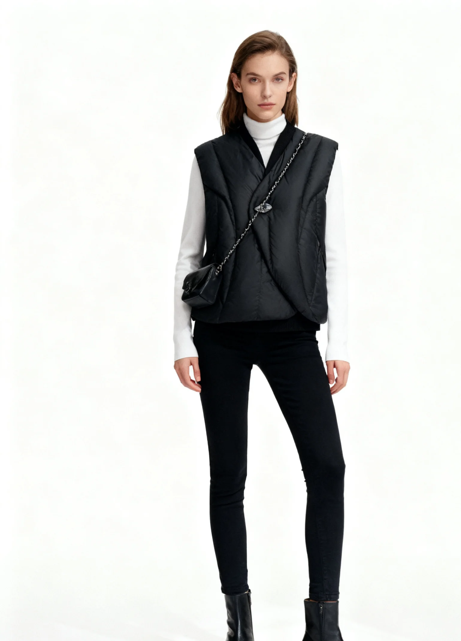 

Vests Waistcoats Thick Womens For Ladies Autumn Patchwork Baggy School Academia Layered Preppy Relaxed Contrasting Campus Trendy