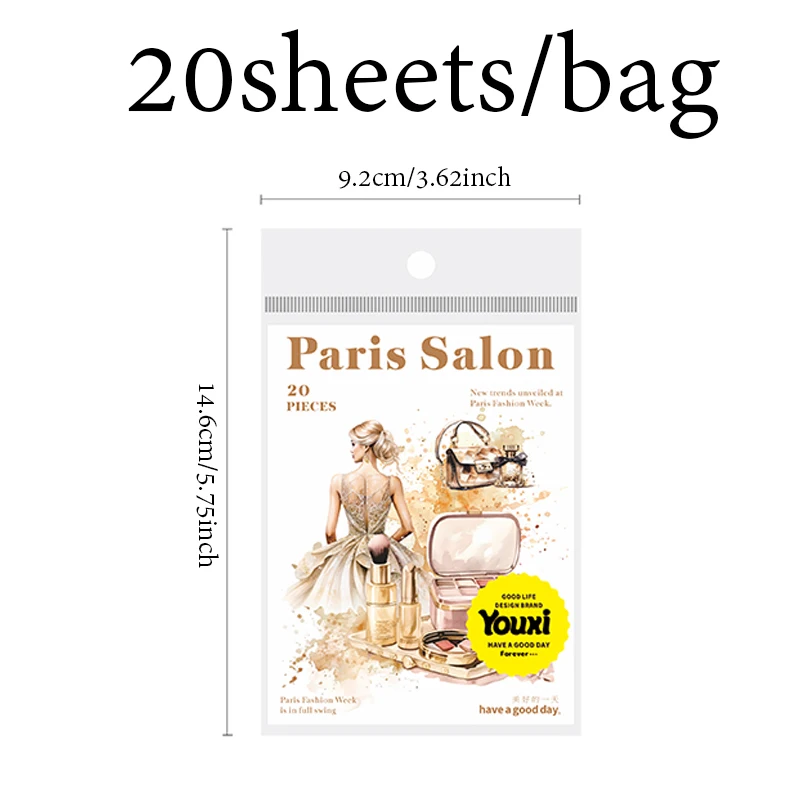 Paper Mr. Character Fashion Cloth Stickers PET Paris Salon Trendy High Temperature Resistant Stickers Home Decoration Gifts
